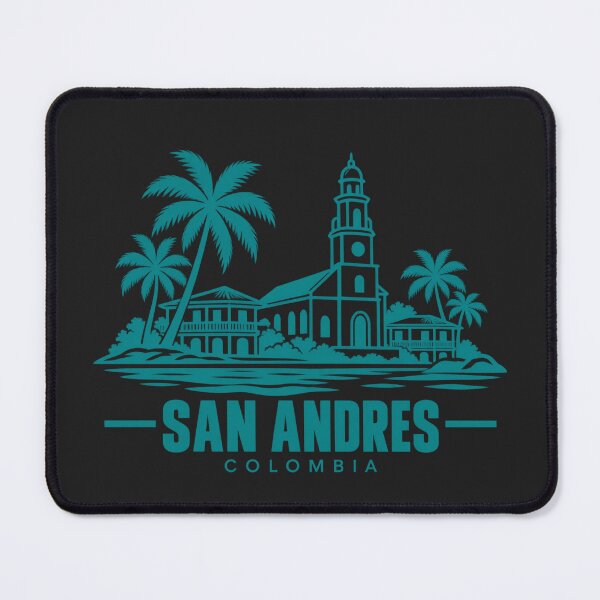 Item preview, San Andres Colombia Line Art Coastline Poster designed and sold by CMYKStudio.