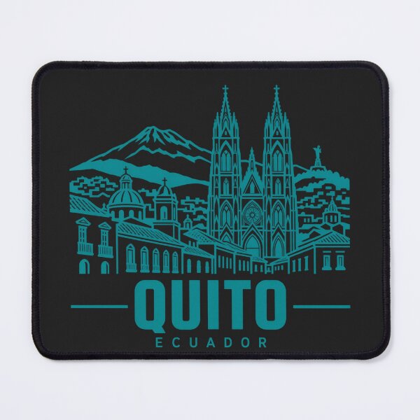 Item preview, Quito Ecuador Line Art Landmark Poster designed and sold by CMYKStudio.