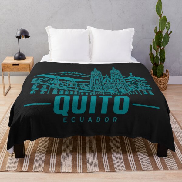 Item preview, Quito Ecuador Line Art Landmark Poster designed and sold by CMYKStudio.