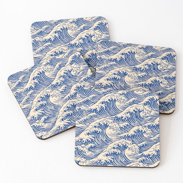 Item preview, Indigo Blue Rolling Ocean Waves designed and sold by Nurple Art.