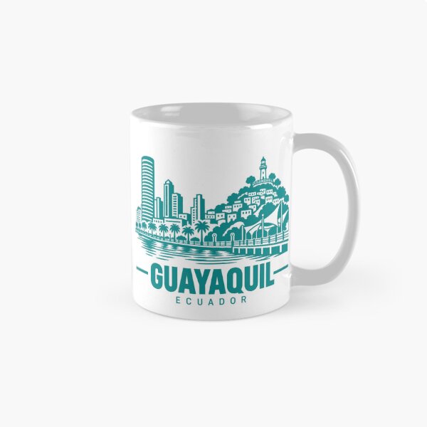 Item preview, Guayaquil Ecuador Line Art Skyline Poster designed and sold by CMYKStudio.