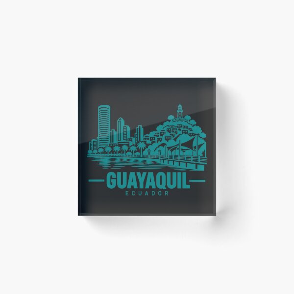 Item preview, Guayaquil Ecuador Line Art Skyline Poster designed and sold by CMYKStudio.