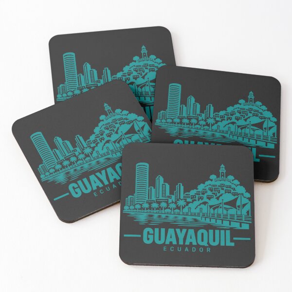 Item preview, Guayaquil Ecuador Line Art Skyline Poster designed and sold by CMYKStudio.