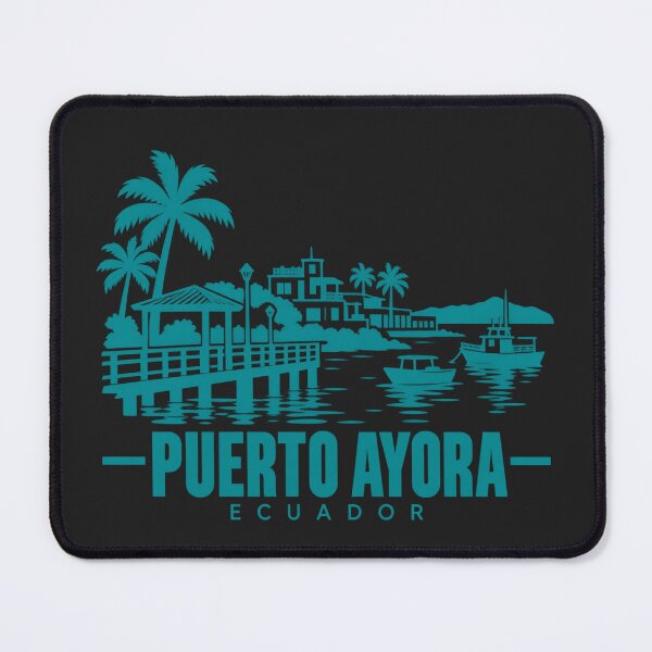 Item preview, Puerto Ayora Ecuador Line Art Travel Poster designed and sold by CMYKStudio.