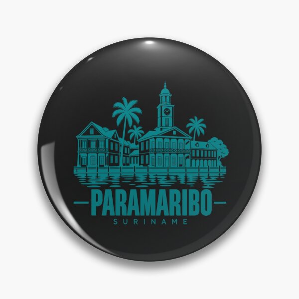 Item preview, Paramaribo Suriname Line Art Landmark Poster designed and sold by CMYKStudio.