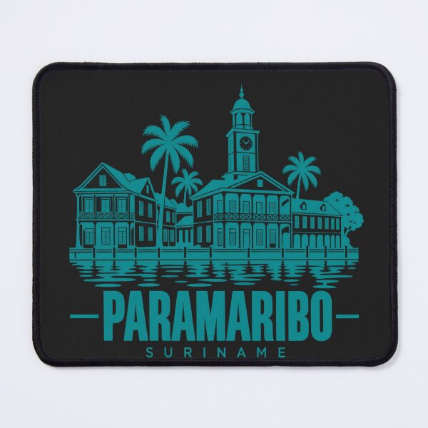 Item preview, Paramaribo Suriname Line Art Landmark Poster designed and sold by CMYKStudio.