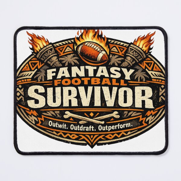 Item preview, Fantasy Football Gift - Outwit Outdraft Outperform designed and sold by RedRubyBubble.