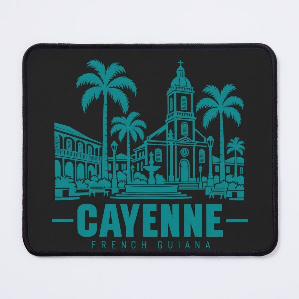 Item preview, Cayenne French Guiana Line Art Coastline Poster designed and sold by CMYKStudio.