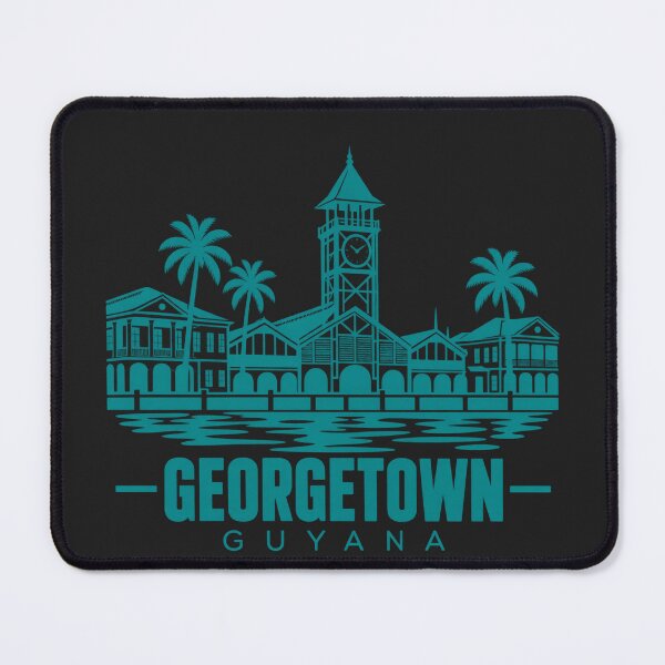 Item preview, Georgetown Guyana Line Art Landmark Poster designed and sold by CMYKStudio.