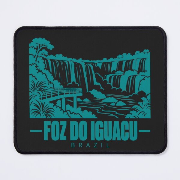 Item preview, Foz do Iguacu Brazil Line Art Landmark Poster designed and sold by CMYKStudio.