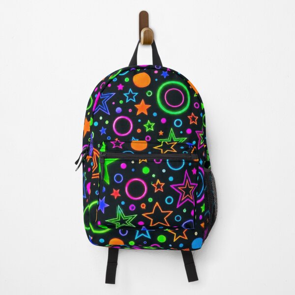 Item preview, Colorful Neon Stars & Circles Pattern – Vibrant Glowing Design designed and sold by IMuDesigner.