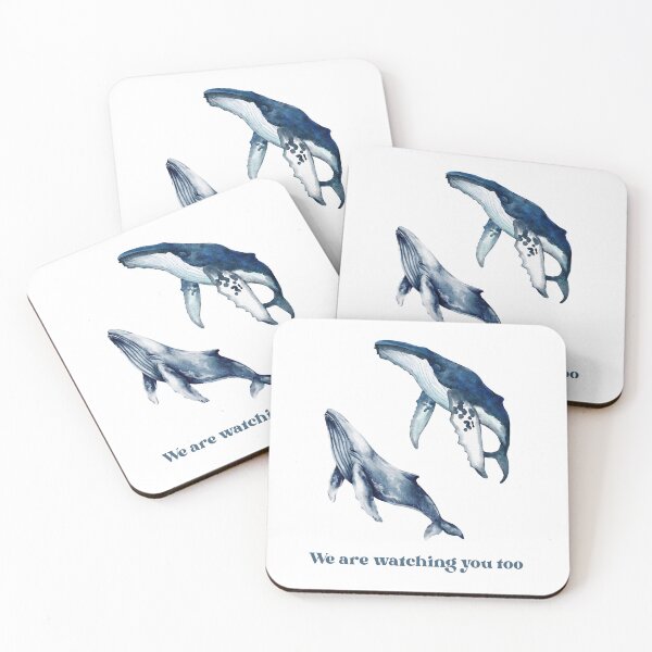 Item preview, Whales : We Are Watching You Too designed and sold by Mermaid's Treasure.