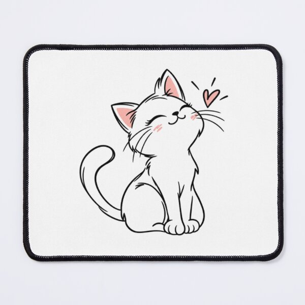 Item preview, Cute Cat With Heart designed and sold by SimsimahLaughs.