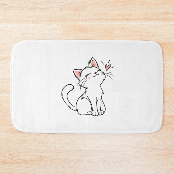 Item preview, Cute Cat With Heart designed and sold by SimsimahLaughs.