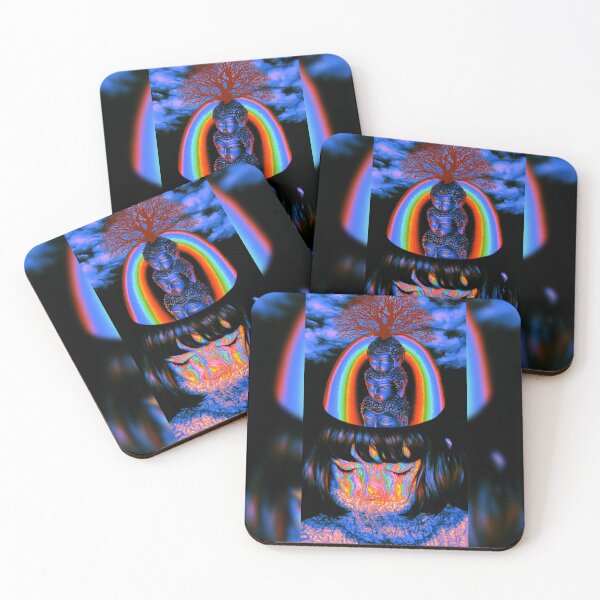 Item preview, The Rainbow Crown Of Three Buddhas designed and sold by MongLongStudio.