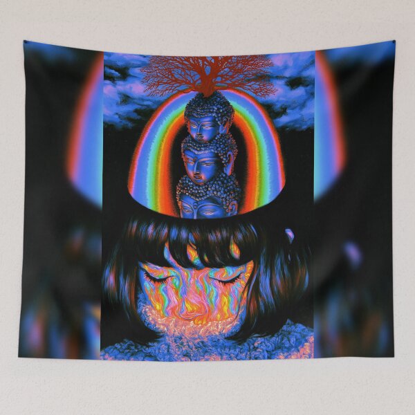 Item preview, The Rainbow Crown Of Three Buddhas designed and sold by MongLongStudio.