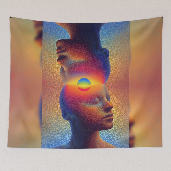 Item preview, Two Faces Around A Rising Sun designed and sold by MongLongStudio.