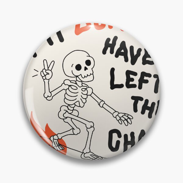 Item preview, My Bones Have Left the Chat | Skateboarding Skeleton Halloween Humor designed and sold by MarleneCanto.