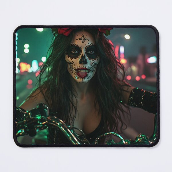 Item preview, Sugar Skull Biker Lady designed and sold by TheDarkWardrobe.