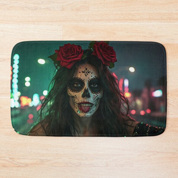 Item preview, Sugar Skull Biker Lady designed and sold by TheDarkWardrobe.
