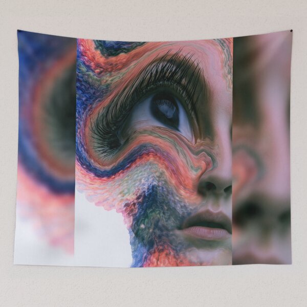 Item preview, Rainbow Static Dissolving Into Skin designed and sold by MongLongStudio.