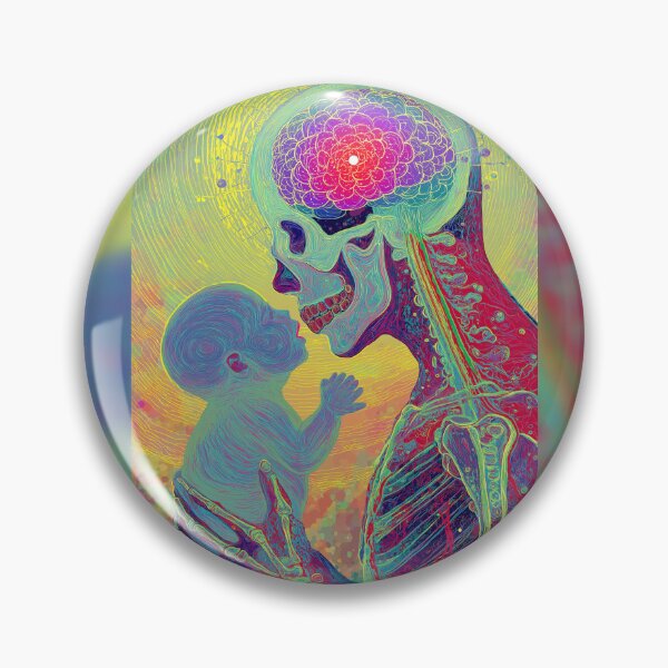 Item preview, The Flower Mind Skeleton And The Child designed and sold by MongLongStudio.