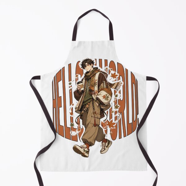 Item preview,  Anime Man Fall w/ Coffee rocking Hello World Japanese Streetwear designed and sold by Animepopstudio.