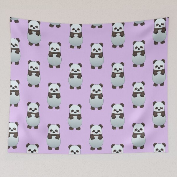 Item preview, Pattern of Cute Baby Panda - Kawaii Chibi illustration designed and sold by Agamaji.