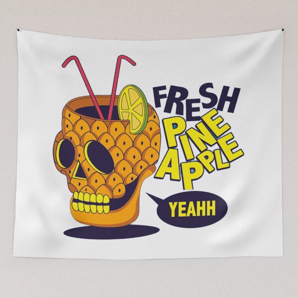 Item preview, Fresh Pineapple Tropical Skull Drink designed and sold by Johnnies.
