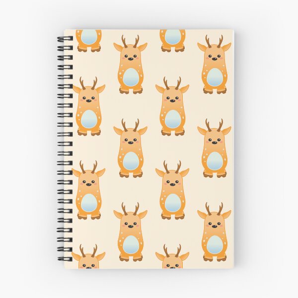 Item preview, Pattern of Cute Pastel Baby Deer - Kawaii Chibi illustration designed and sold by Agamaji.