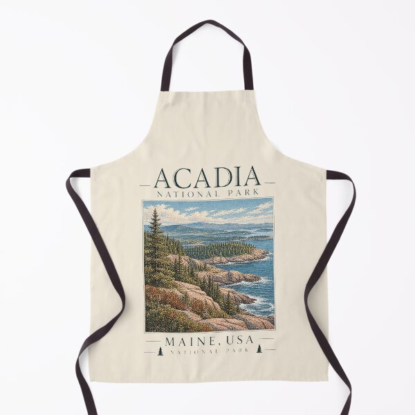 Item preview, Acadia National Park, Maine, USA [Vintage Illustration] designed and sold by elektronen.