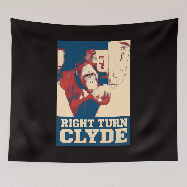 Item preview, Right Turn Clyde Orangutan Retro  designed and sold by Doublettadraw.