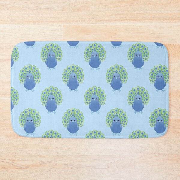 Item preview, Pattern of Cute Pastel Baby peacock - Kawaii Chibi illustration designed and sold by Agamaji.