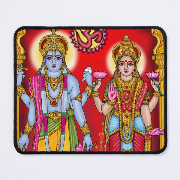 Item preview, Lakshmi Narayana Digital Drawing | Vishnu Lakshmi Hindu Deity Art designed and sold by Harshit_Digital_Arts.