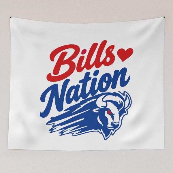 Item preview, Bills Nation Buffalo Mascot - Football Fans Game Day Graphic designed and sold by mazyoy.