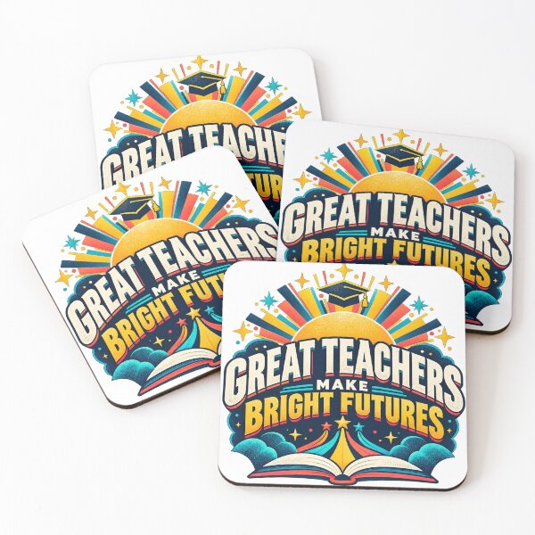 Item preview, Great Teachers Make Bright Futures — Teacher Appreciation Design designed and sold by CaribChroma.