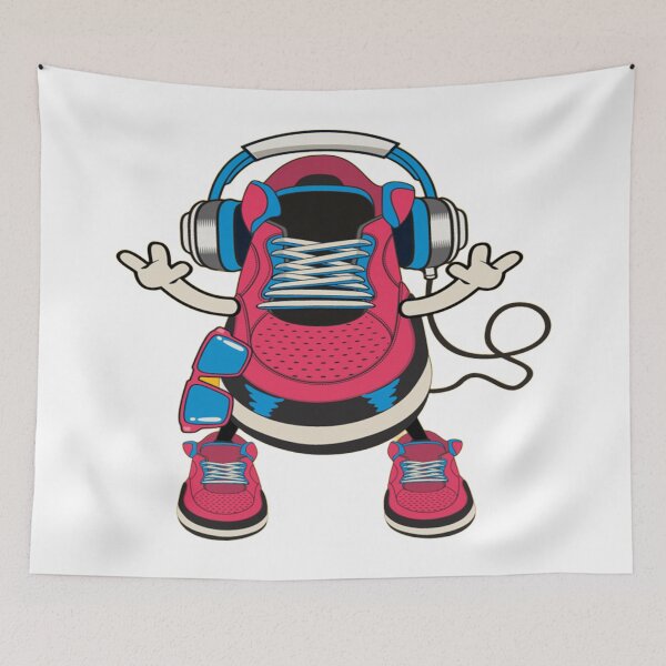 Item preview, Retro Sneaker DJ Music Character designed and sold by Johnnies.