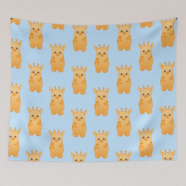 Item preview, Pattern of Cute Pastel Baby giraffe - Kawaii Chibi illustration designed and sold by Agamaji.