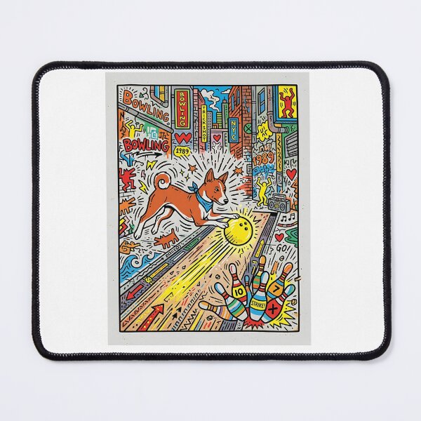 Item preview, Basenji Bowling Trick Artist designed and sold by PictoVibe.