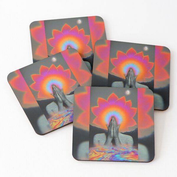 Item preview, Praying Hands Blooming Into A Lotus Sunburst designed and sold by MongLongStudio.