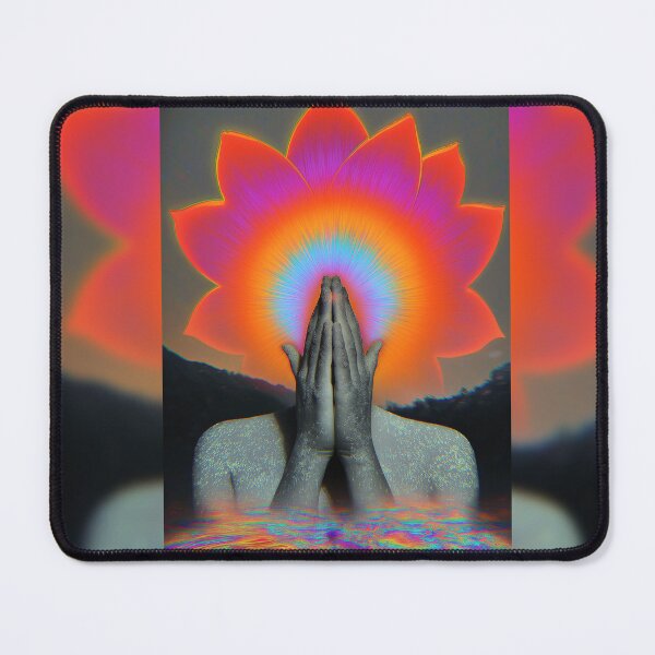 Item preview, Praying Hands Blooming Into A Lotus Sunburst designed and sold by MongLongStudio.