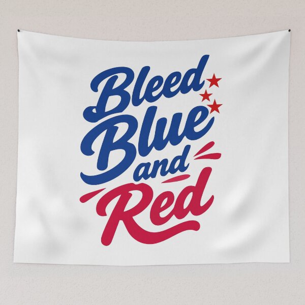 Item preview, Bleed Blue and Red - Buffalo Football Fans Game Day Design designed and sold by mazyoy.