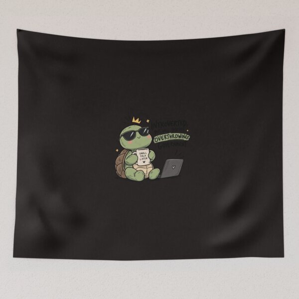 Item preview, Overthinking Turtle Funny Design designed and sold by SimsimahLaughs.