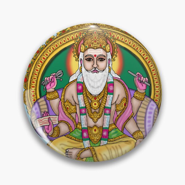 Item preview, Lord Vishwakarma Digital Drawing | Hindu Divine Architect Artwork  Description designed and sold by Harshit_Digital_Arts.