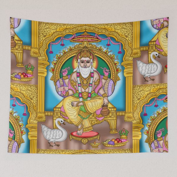 Item preview, Lord Vishwakarma Digital Drawing | Hindu Divine Architect Artwork  Description designed and sold by Harshit_Digital_Arts.