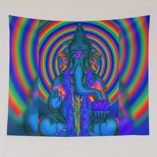 Item preview, Ganesha's Rainbow Spiral Blessing designed and sold by MongLongStudio.