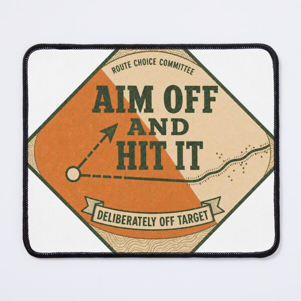 Item preview, Aim Off and Hit It Orienteering Bearing Technique Badge designed and sold by BoosterShop.