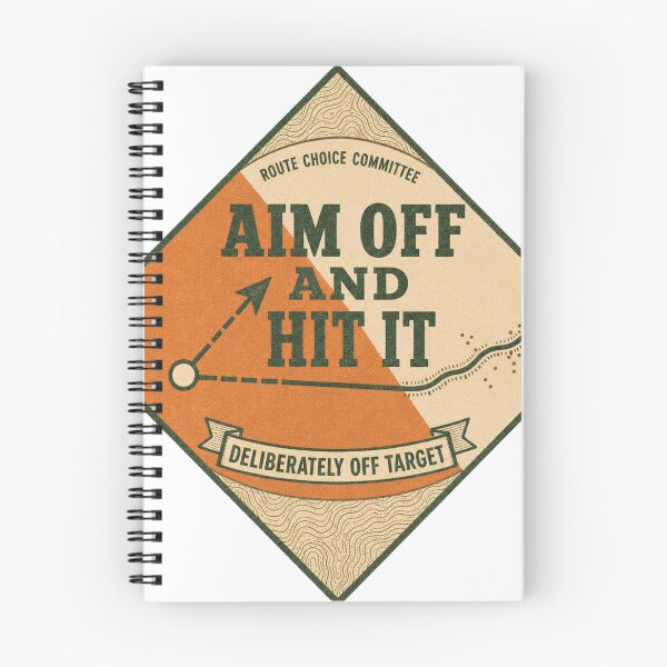 Item preview, Aim Off and Hit It Orienteering Bearing Technique Badge designed and sold by BoosterShop.
