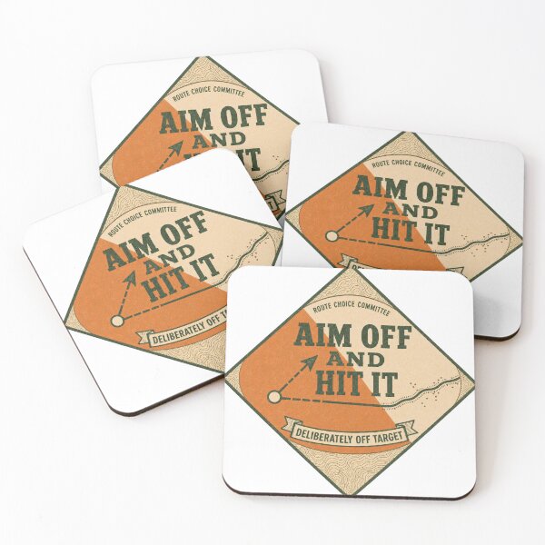 Item preview, Aim Off and Hit It Orienteering Bearing Technique Badge designed and sold by BoosterShop.