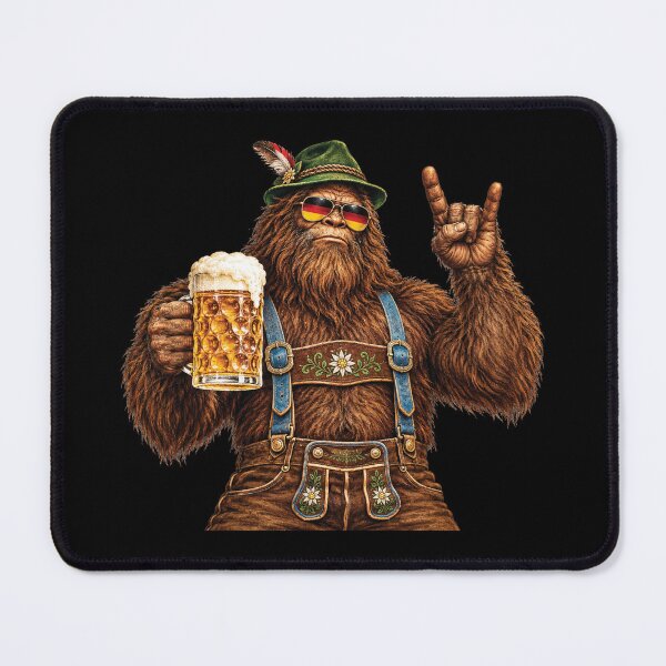 Item preview, Bigfoot Rock On Oktoberfest Lederhosen German Men Prost Beer designed and sold by SanipepaVase.